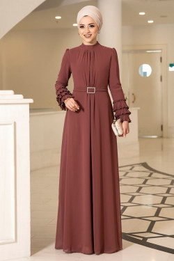 Tarçın Lina Abiye Elbise