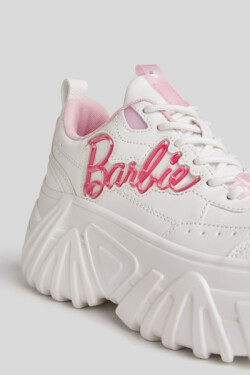 Beyaz Barbie Platform Spor Ayakkabı
