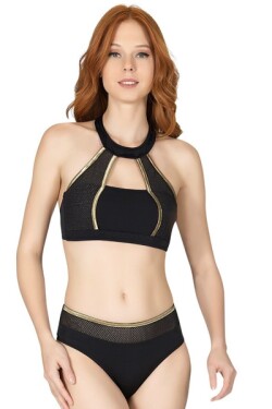 Siyah Kolye Yaka Bikini