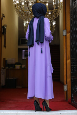 Lila Efsun Abiye Elbise