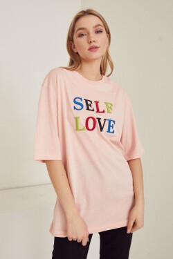 Pudra Self Love Baskılı T Shirt