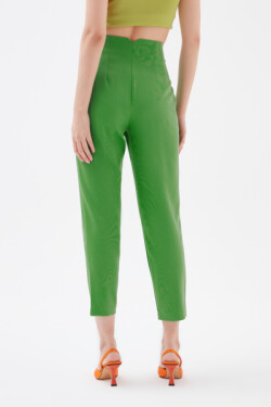 Yeşil Yüksek Bel Krep Pantolon