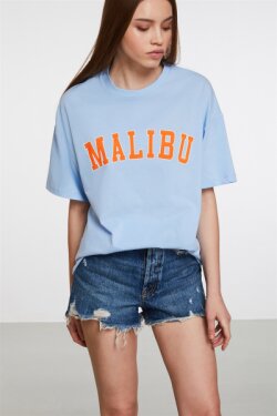 Mavi Puerto Örme Comfort Fit T-shirt