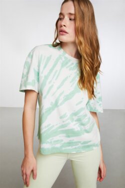 Yeşil Nigeria Örme Comfort Fit T-shirt