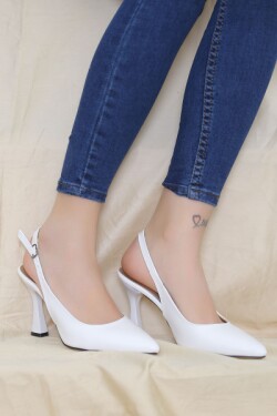 Beyaz Topuklu Ayakkabı