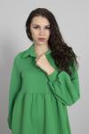 Yeşil Uzun Kol Robadan Elbise