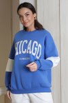 Saks Chicago Baskılı Sweatshirt