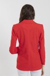 Kırmızı Vatkalı Astarlı Blazer Ceket