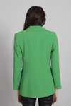 Yeşil Vatkalı Astarlı Blazer Ceket