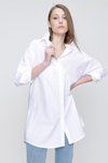 Beyaz Cepsiz Tunik Gömlek