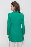 Yeşil Uzun Düğmeli Blazer Ceket