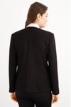 Siyah Renk Fermuarlı Ceket