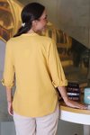 Sarı Uzun Kollu Efsun Gömlek