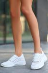 Beyaz Wina Triko Spor Ayakkabı