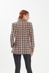 Gri Chanel Kumaş Desenli Şık Ceket