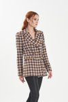 Gri Chanel Kumaş Desenli Şık Ceket
