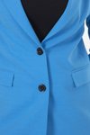 Mavi Vatkalı Astarlı Blazer Ceket
