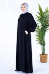 Siyah Adriana Derin Elbise