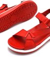 Kırmızı Comfort Deri Sandalet