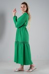 Benetton Eteği Dantel Detaylı Elbise