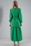 Benetton Eteği Dantel Detaylı Elbise