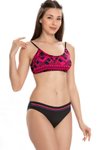 Pembe Üçgen Detaylı Bikini Takım