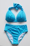 Açık Mavi Yarım Dolgulu Bikini Takım