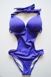Purple Half-Padded Swimsuit