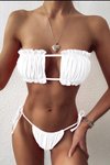 Beyaz Afrodit Bikini Takım