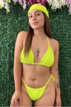 Neon Yeşil Mitril Bikini Takım