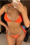 Turuncu Rosh Bikini Takım