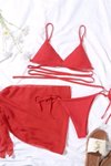 Kırmızı Minelva Bikini Set