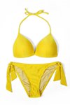 Mustard Triangle Half Padded Bikini Set