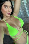 Neon Yeşil Neona Halka Detaylı Bikini Takım