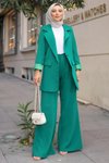 Yeşil Almira Ceket Pantolon Takım