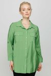 Yeşil Önü Çıtçıtlı Gömlek