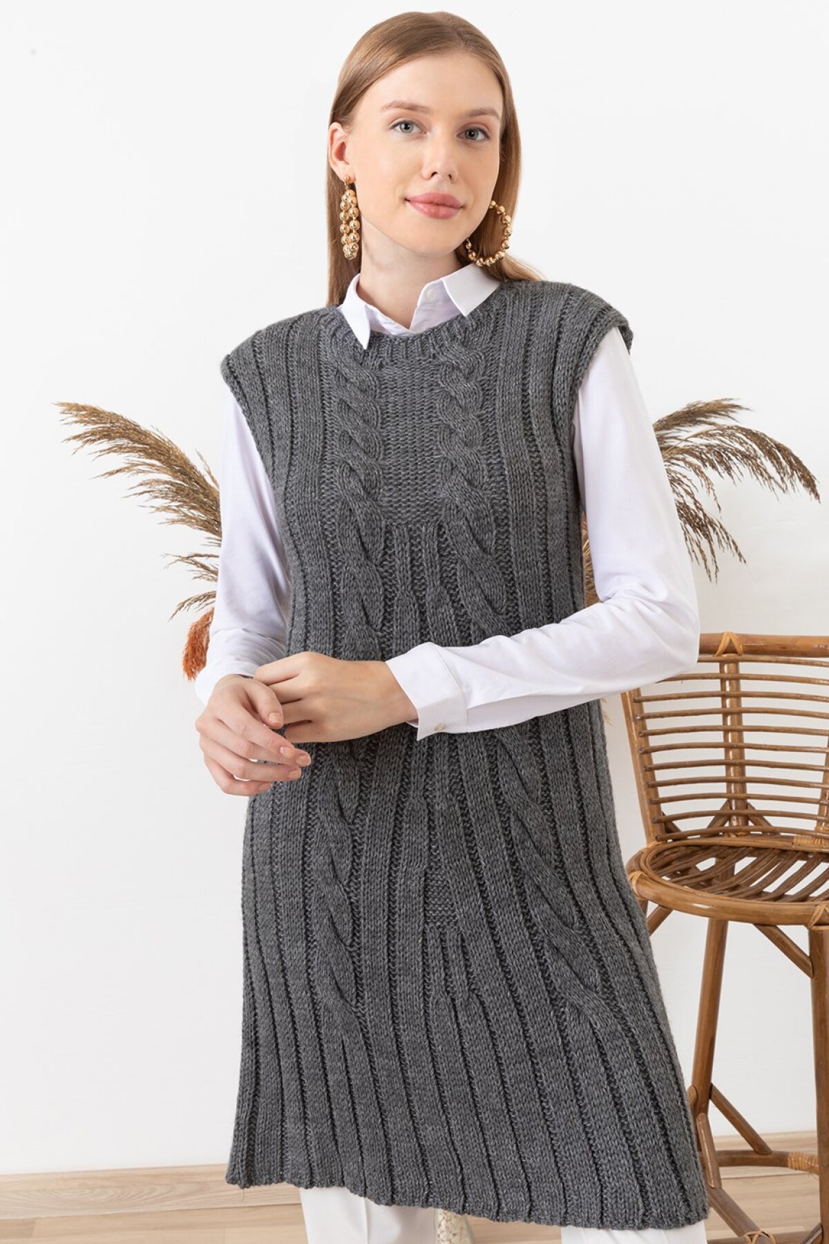 Antrasit V Yaka Panço - AQE FASHION