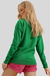 Yeşil Polo Yaka Triko Bluz