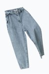 Mavi Paçası Zımbalı Kot Pantolon