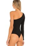 Siyah Tek Kol Bodysuit
