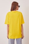 Sarı Basic T Shirt