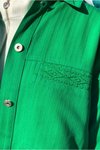 Yeşil Balıksırtı Gabardin Kot Ceket