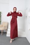 Kırmızı Maria Abiye Elbise