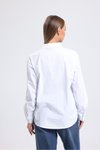 Beyaz Uzun Kollu Poplin Gömlek