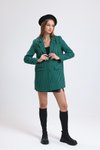 Yeşil Oversize Cep Detaylı Ceket
