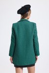 Yeşil Oversize Cep Detaylı Ceket