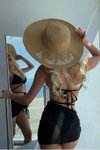Siyah Lune De Mode Bikini Pareo Set