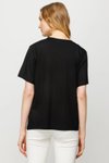 Siyah Sıfır Yaka Basic T-shirt