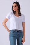 Beyaz Regular Fit Basic T-Shirt
