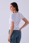 Beyaz Regular Fit Basic T-Shirt